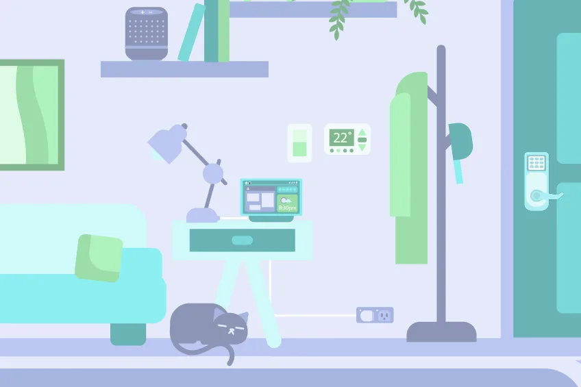 Matter devices in a house with a cat