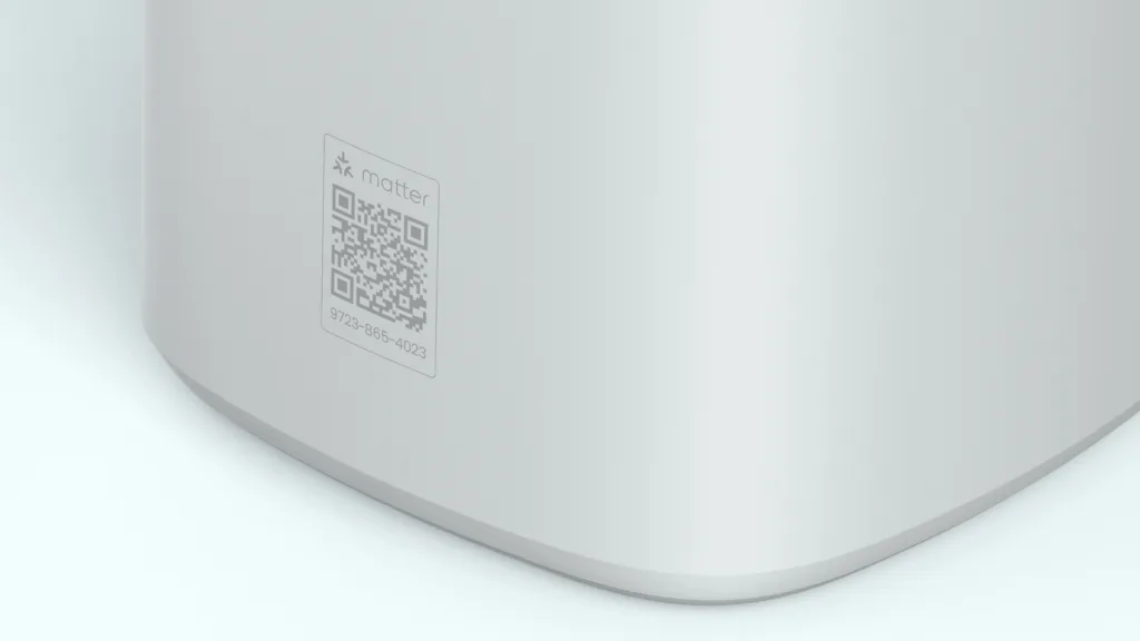 matter qr badge to scan