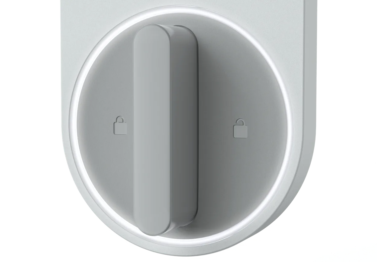 smart lock handle transparent